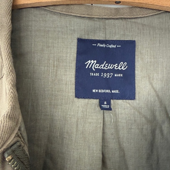 Madewell Quilted Green Utility Jacket - Picture 4 of 7